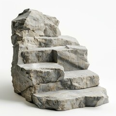 Stone steps providing access to higher ground, symbolizing progress, achievement, and overcoming challenges