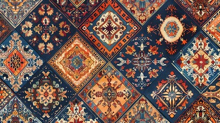 persian rugs seamless pattern wallpaper