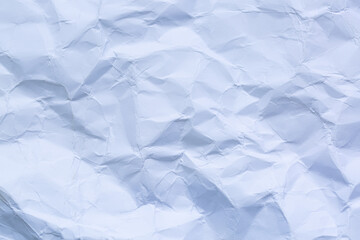 Close-up of crumpled paper background,Texture of white crumpled paper for background.