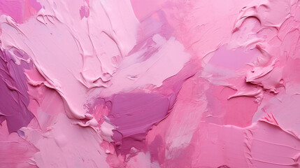 Obraz premium Abstract Pink Impasto Painting