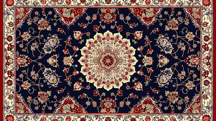 persian rugs seamless pattern wallpaper