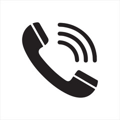 Ringing phone simple icon set. Smartphone ringing. Phone sign. Vector