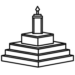 Elegant Podium Vector Illustration