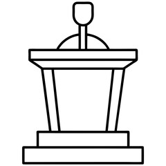 Elegant Podium Vector Illustration