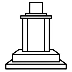 Elegant Podium Vector Illustration