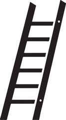 Simple Black Silhouette Ladder Illustration Vector Graphic
