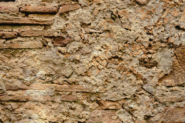 Naklejka premium background of an old brick wall