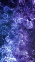 Obraz premium Captivating abstract watercolor design with swirling purple and blue liquid patterns