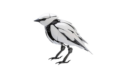 Obraz premium Robotic bird on transparent background