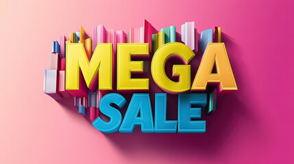 "Mega  SALE"  text  Design