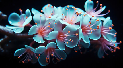 Stunning Close-up of Vibrant Blue Flowers
