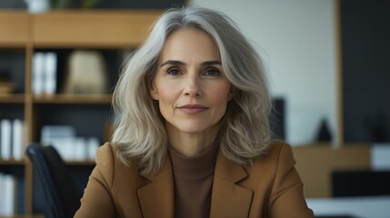 Fototapeta premium Confident Businesswoman in Modern Office