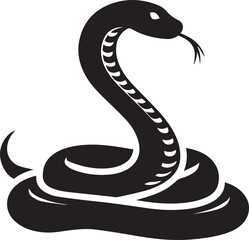 black snake vector illustration