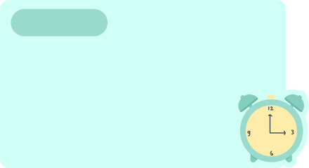 background with clock and frame