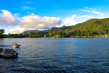 Winter view of Sarangan Lake, Magetan