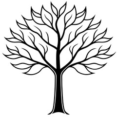 Geometric Tree Patterns in Vector Style
