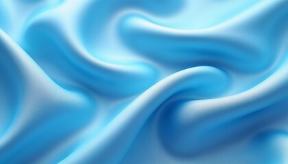 Fototapeta premium Texture of light blue shiny silk with deep folds