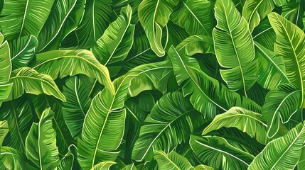tropical palm seamless pattern wallpaper