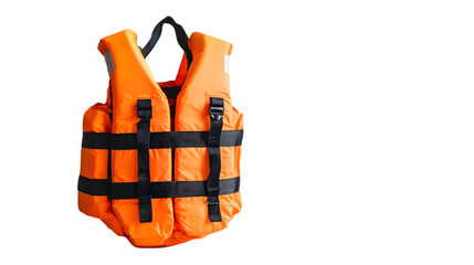 Orange Life Vest Safety Jacket  Water Sports Equipment  Boating Gear  Rescue  Survival