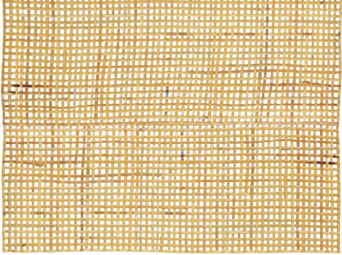Seamless pattern from rattan, Beige colored wicker pattern on transparent background (PNG File)