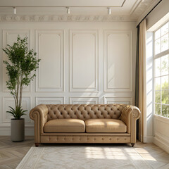 modern living room with sofa