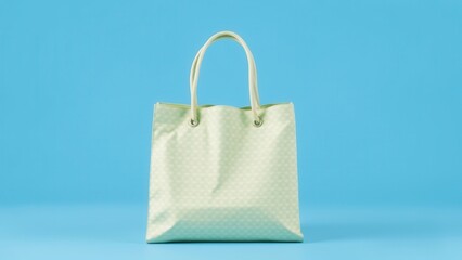 Paper shopping bag with handles.