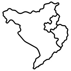Intricate City Map Line Vectors