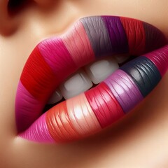 29 Lip Colors Focus on lips with bold vibrant colors Izobrajenie