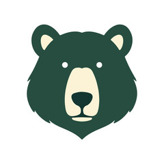 Bear Minimalism vector art 