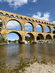 Fototapeta premium Pont Du Gard Roman aqueduct, Languedoc, France