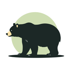 Bear silhouette vector 
