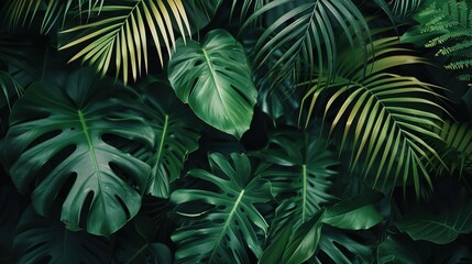 tropical palm seamless pattern wallpaper