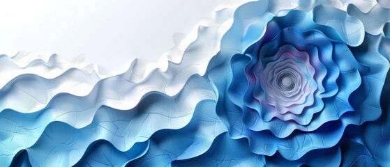 Innovative tech startup banner with geometric wave patterns for modern design