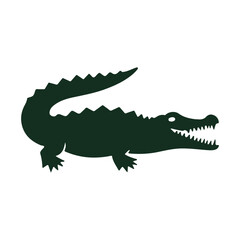 Obraz premium Crocodile Crest vector art