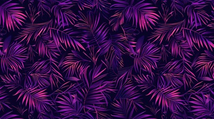 tropical palm leaves seamless pattern wallpaper