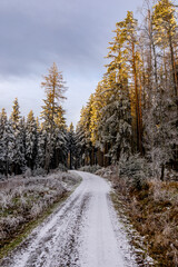 Kleiner Winter Spaziergang vor der Haustür in Schmalkalden mit einem herrlichen Sonnenuntergang - Thüringen - Deutschland