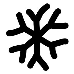 Snowflakes hand drawn
