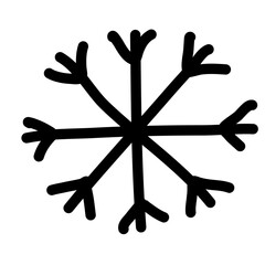 Snowflakes hand drawn