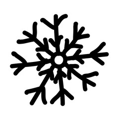 Snowflakes hand drawn