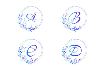 Alphabets Art Monogram Vector bundle, Art Alphabets Monogram Vector