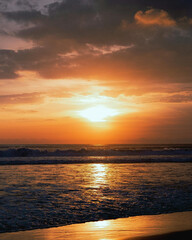 Obraz premium sunset at the beach