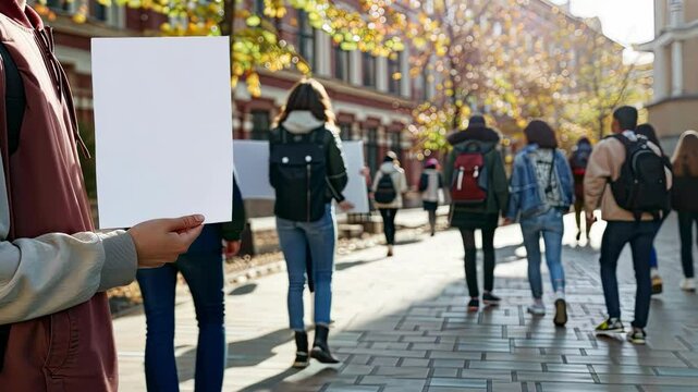 a man is holding a white sheet. Selective focus