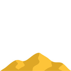 desert landscape with sun vector