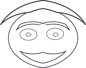 smiling face of a person