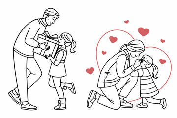 happy valentine day man and person