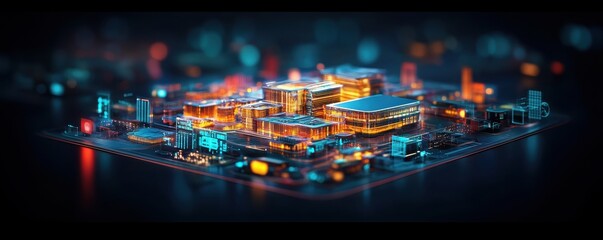Obraz premium Futuristic trade hub showcasing global economy inflation data streams