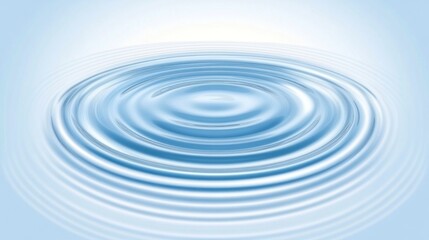 Abstract ripple effect on calm water surface.
