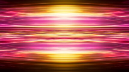 Abstract Pink and Gold Light Waves Background