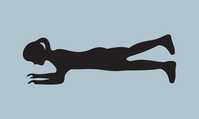 Yoga Pose Vector Illustration Calligraphy Graphic Design,Handmade Calligraphy eps 10