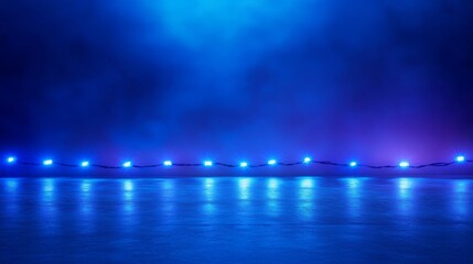 Fototapeta premium Blue LED Lights Background